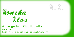 monika klos business card